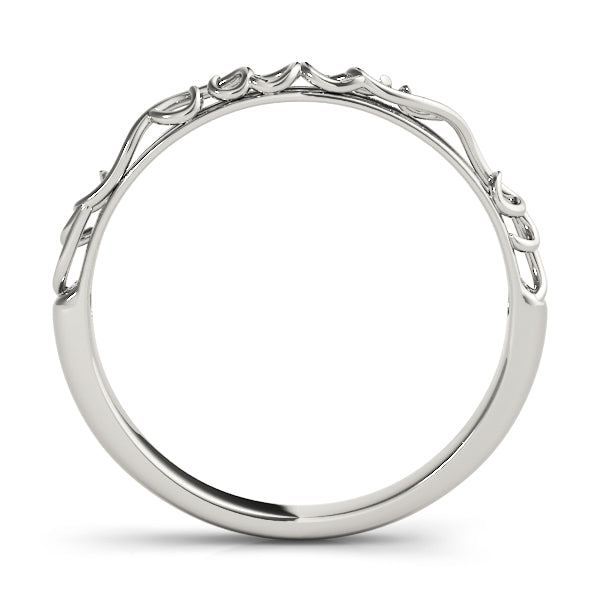 Vintage Inspired Wedding Gold Band