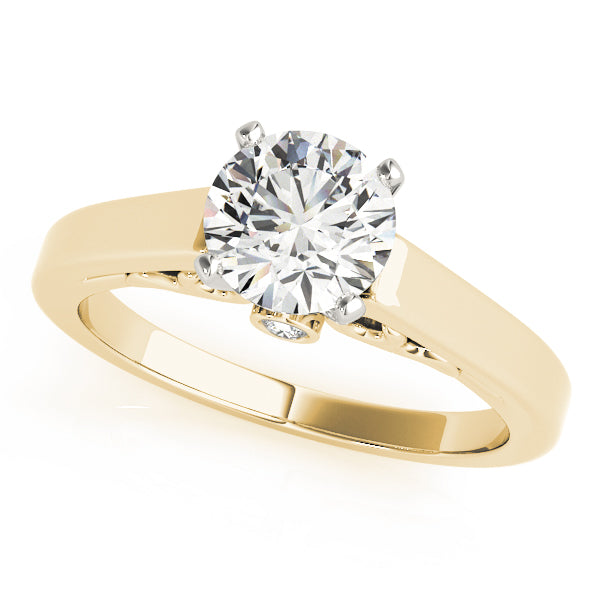 Luxe Remounts Any Shape Round Diamond Engagement Ring — 9K/18K Gold & Platinum