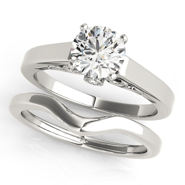 Luxe Remounts Any Shape Round Diamond Engagement Ring — 9K/18K Gold & Platinum
