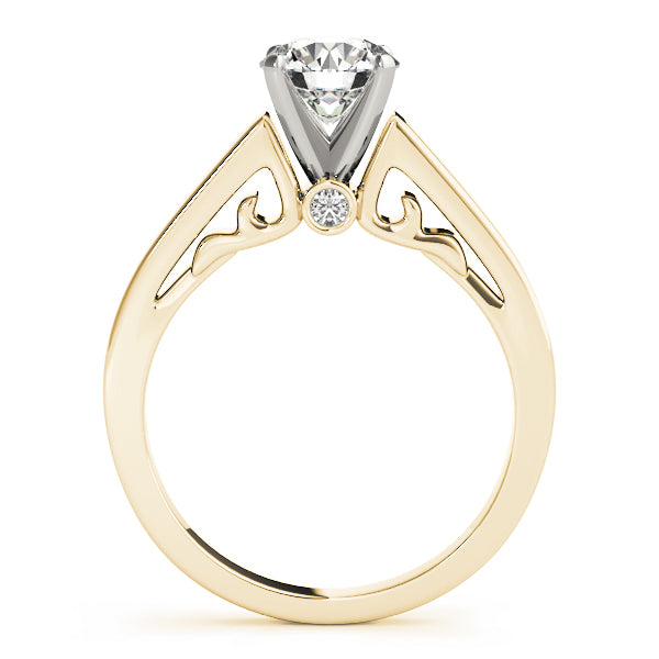 Luxe Remounts Any Shape Round Diamond Engagement Ring — 9K/18K Gold & Platinum