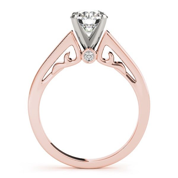 Luxe Remounts Any Shape Round Diamond Engagement Ring — 9K/18K Gold & Platinum