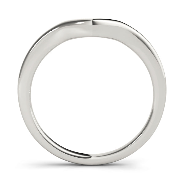 Curved Wedding Gold Band