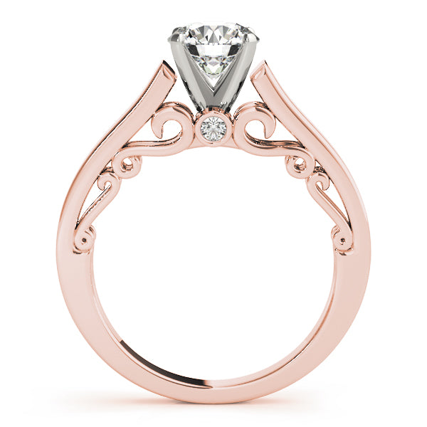 Refined Remounts Any Shape Round Diamond Engagement Ring — 9K/18K Gold & Platinum