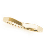 Filigree Curved Half Eternity Ring in Gold & Platinum