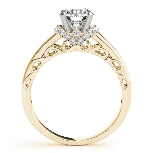 Signature Remounts Any Shape Round Diamond Engagement Ring — 9K/18K Gold & Platinum