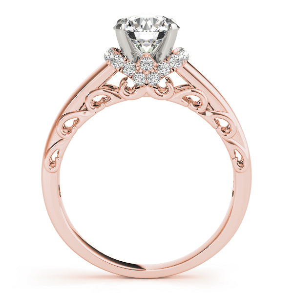 Signature Remounts Any Shape Round Diamond Engagement Ring — 9K/18K Gold & Platinum