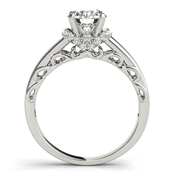 Signature Remounts Any Shape Round Diamond Engagement Ring — 9K/18K Gold & Platinum