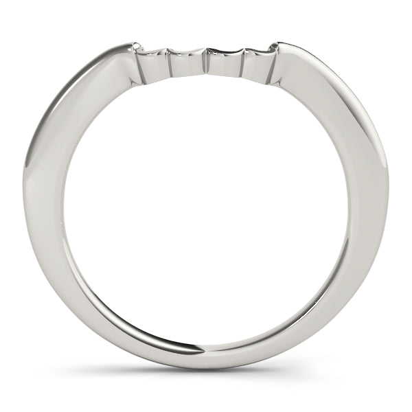 Curved Wedding Gold Band