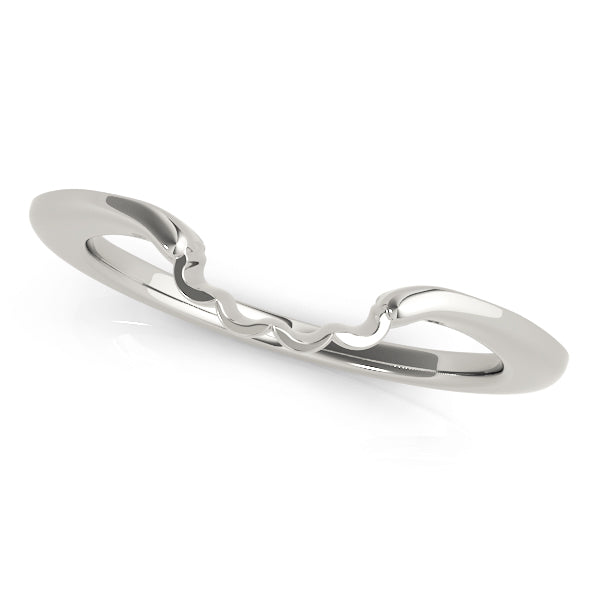 Curved Wedding Gold Band