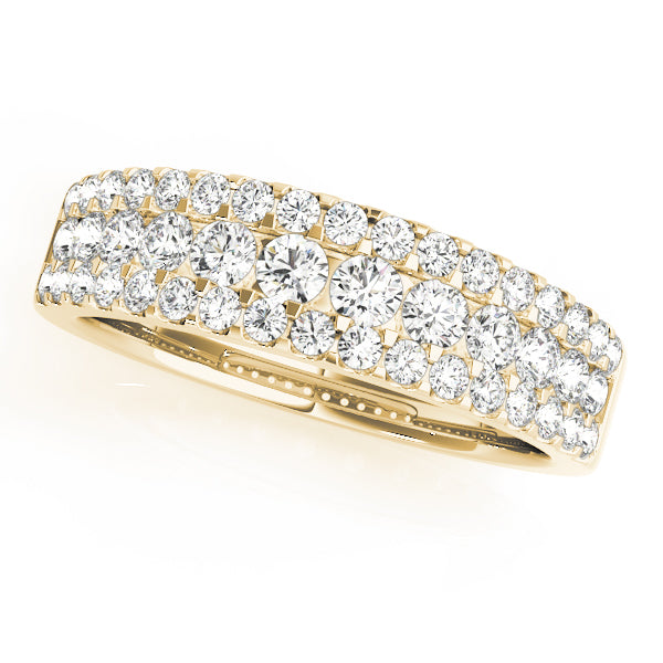 Diamond Half Eternity Ring in Gold & Platinum