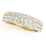 Diamond Half Eternity Ring in Gold & Platinum