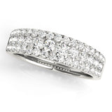 Diamond Half Eternity Ring in Gold & Platinum