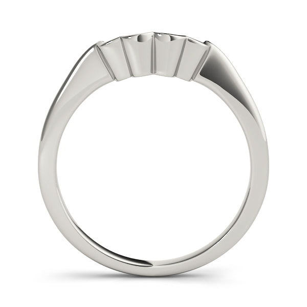 Curved Wedding Gold Band
