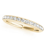 Channel Set Half Eternity Ring in Gold & Platinum