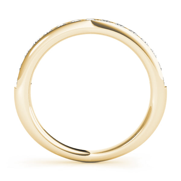 Channel Set Half Eternity Ring in Gold & Platinum