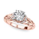 Celestial Remounts Any Shape Round Diamond Engagement Ring — 9K/18K Gold & Platinum