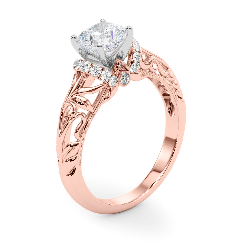 Celestial Remounts Any Shape Round Diamond Engagement Ring — 9K/18K Gold & Platinum