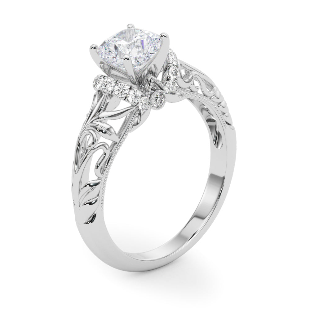 Celestial Remounts Any Shape Round Diamond Engagement Ring — 9K/18K Gold & Platinum