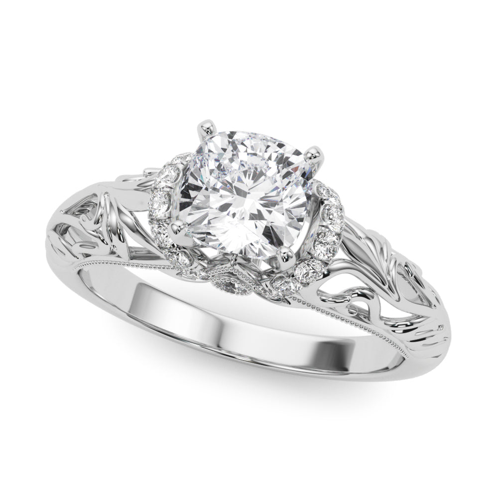 Celestial Remounts Any Shape Round Diamond Engagement Ring — 9K/18K Gold & Platinum
