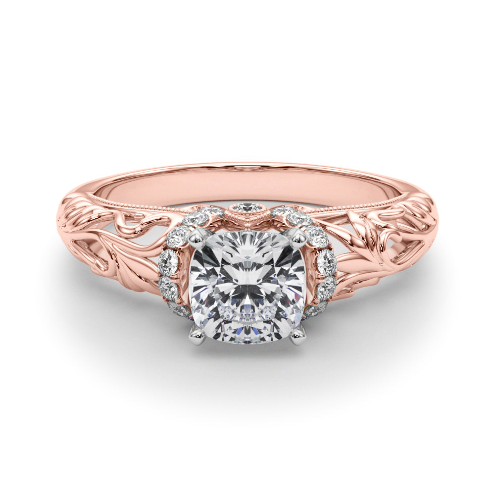 Celestial Remounts Any Shape Round Diamond Engagement Ring — 9K/18K Gold & Platinum