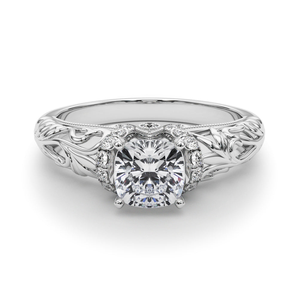 Celestial Remounts Any Shape Round Diamond Engagement Ring — 9K/18K Gold & Platinum