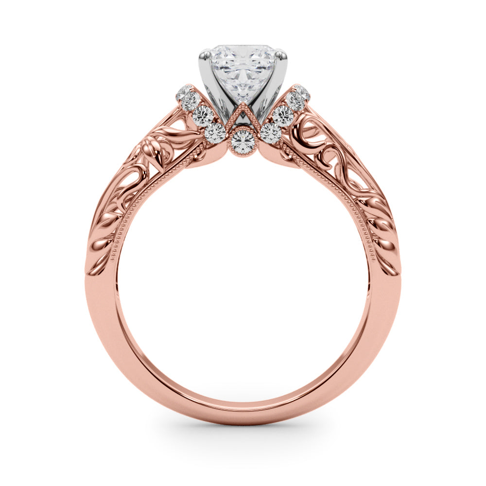 Celestial Remounts Any Shape Round Diamond Engagement Ring — 9K/18K Gold & Platinum