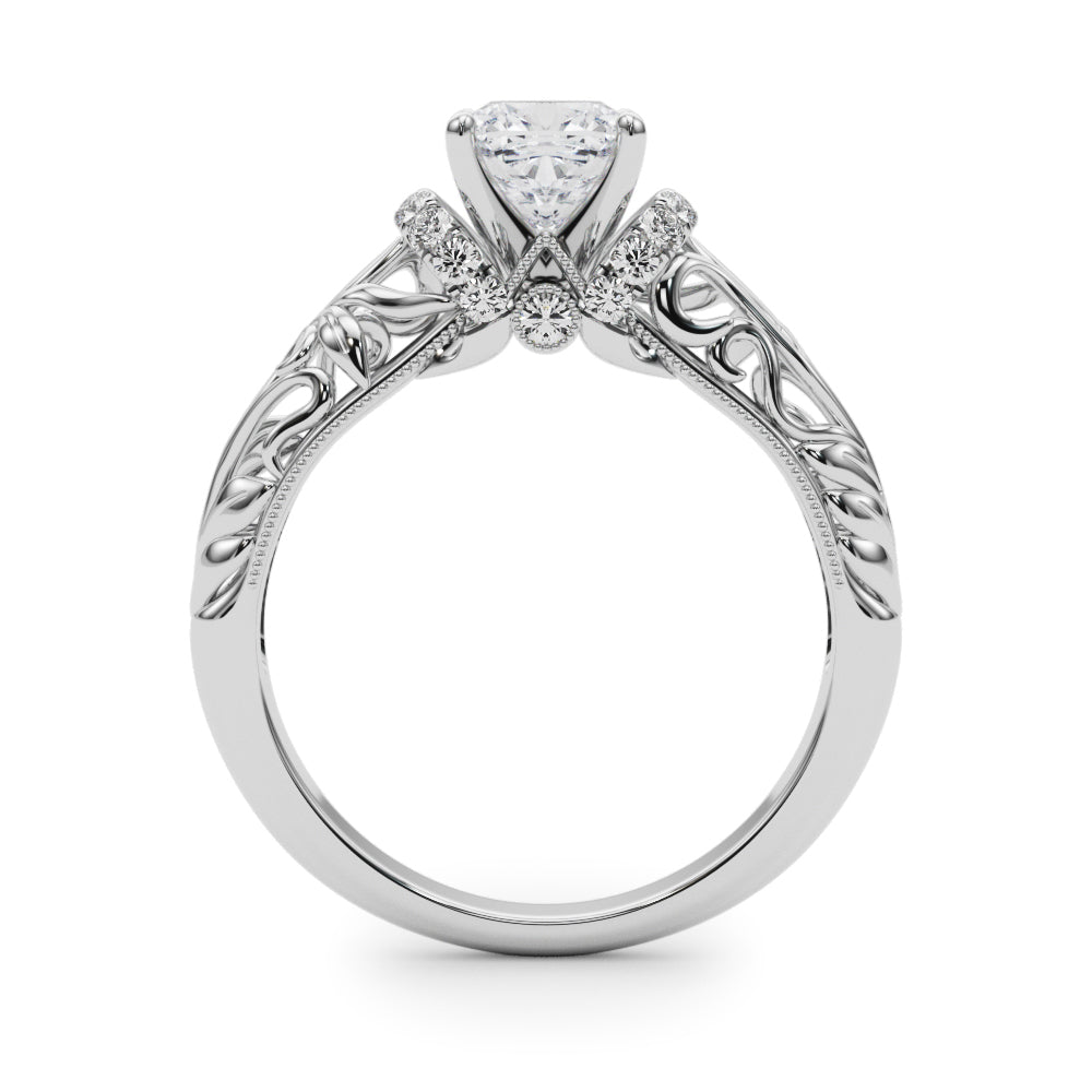 Celestial Remounts Any Shape Round Diamond Engagement Ring — 9K/18K Gold & Platinum