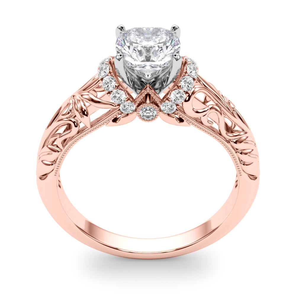 Celestial Remounts Any Shape Round Diamond Engagement Ring — 9K/18K Gold & Platinum
