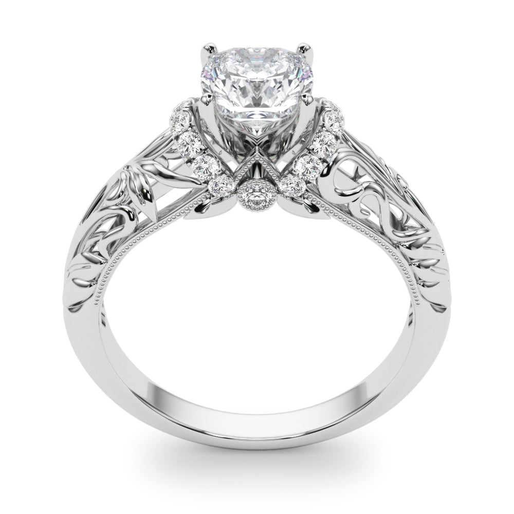Celestial Remounts Any Shape Round Diamond Engagement Ring — 9K/18K Gold & Platinum
