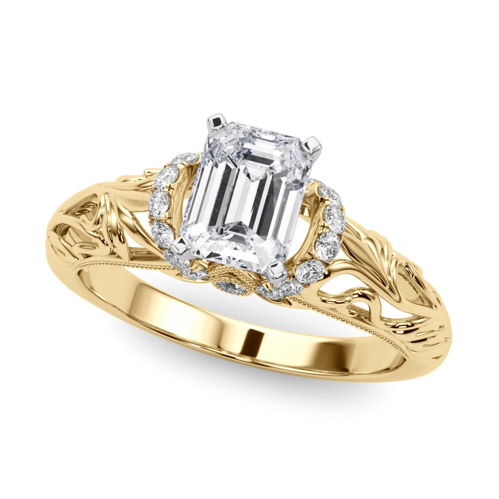 Celestial Remounts Any Shape Round Diamond Engagement Ring — 9K/18K Gold & Platinum
