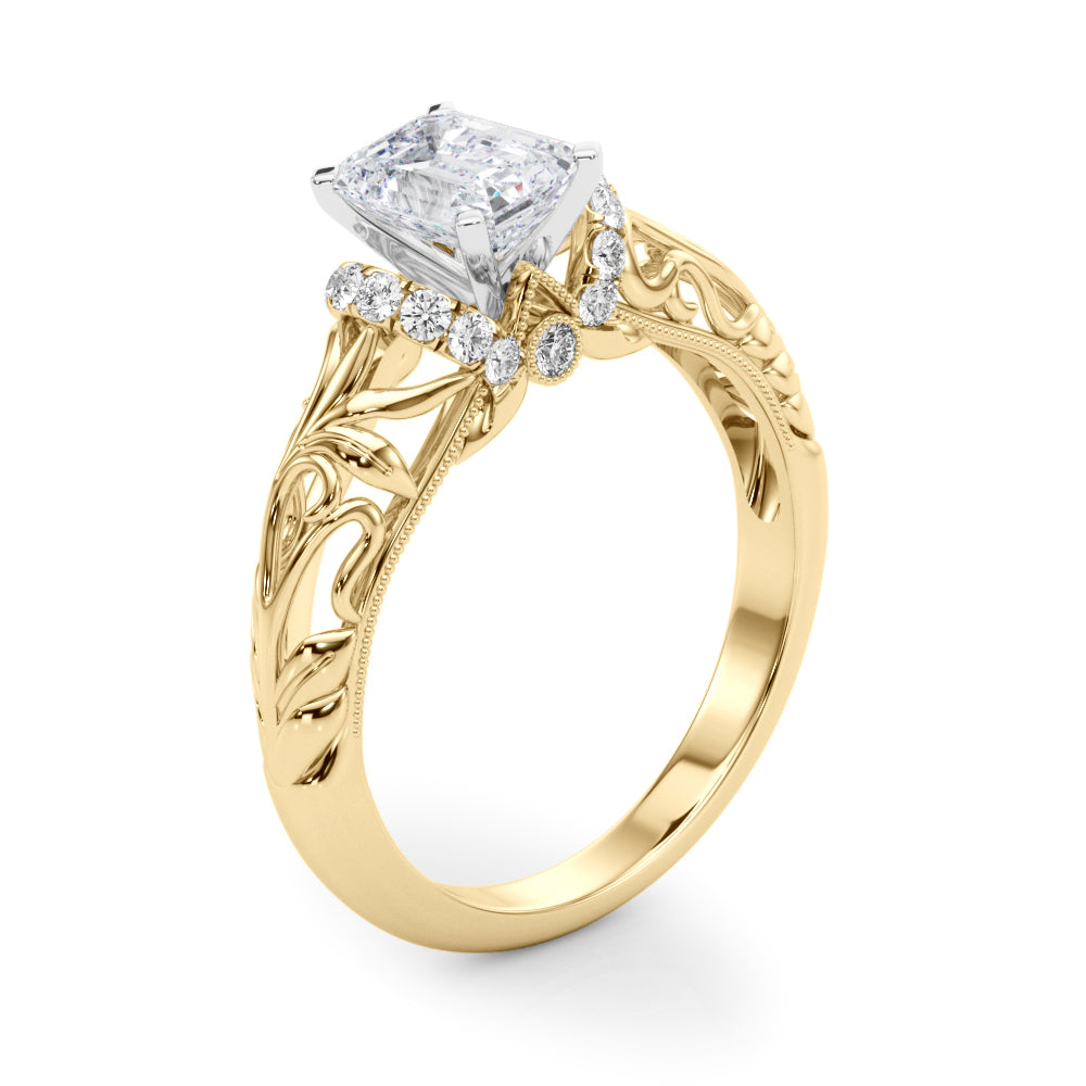 Celestial Remounts Any Shape Round Diamond Engagement Ring — 9K/18K Gold & Platinum