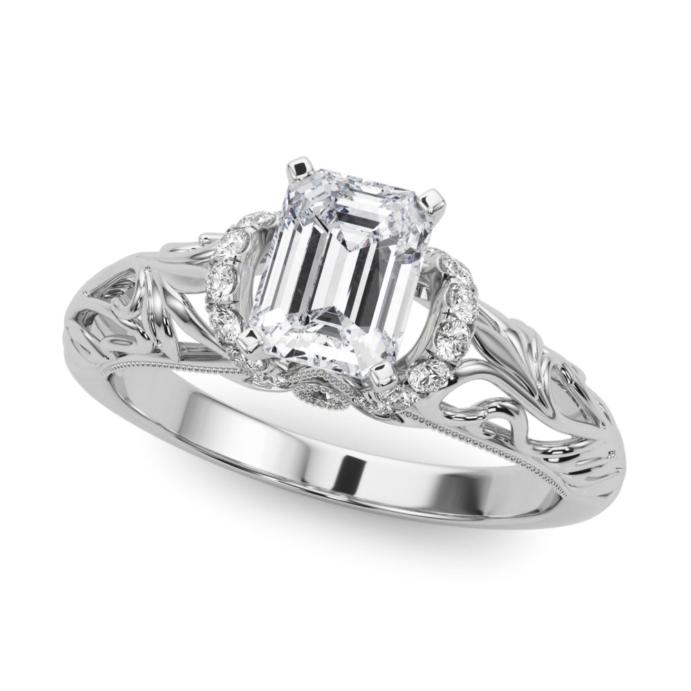 Celestial Remounts Any Shape Round Diamond Engagement Ring — 9K/18K Gold & Platinum