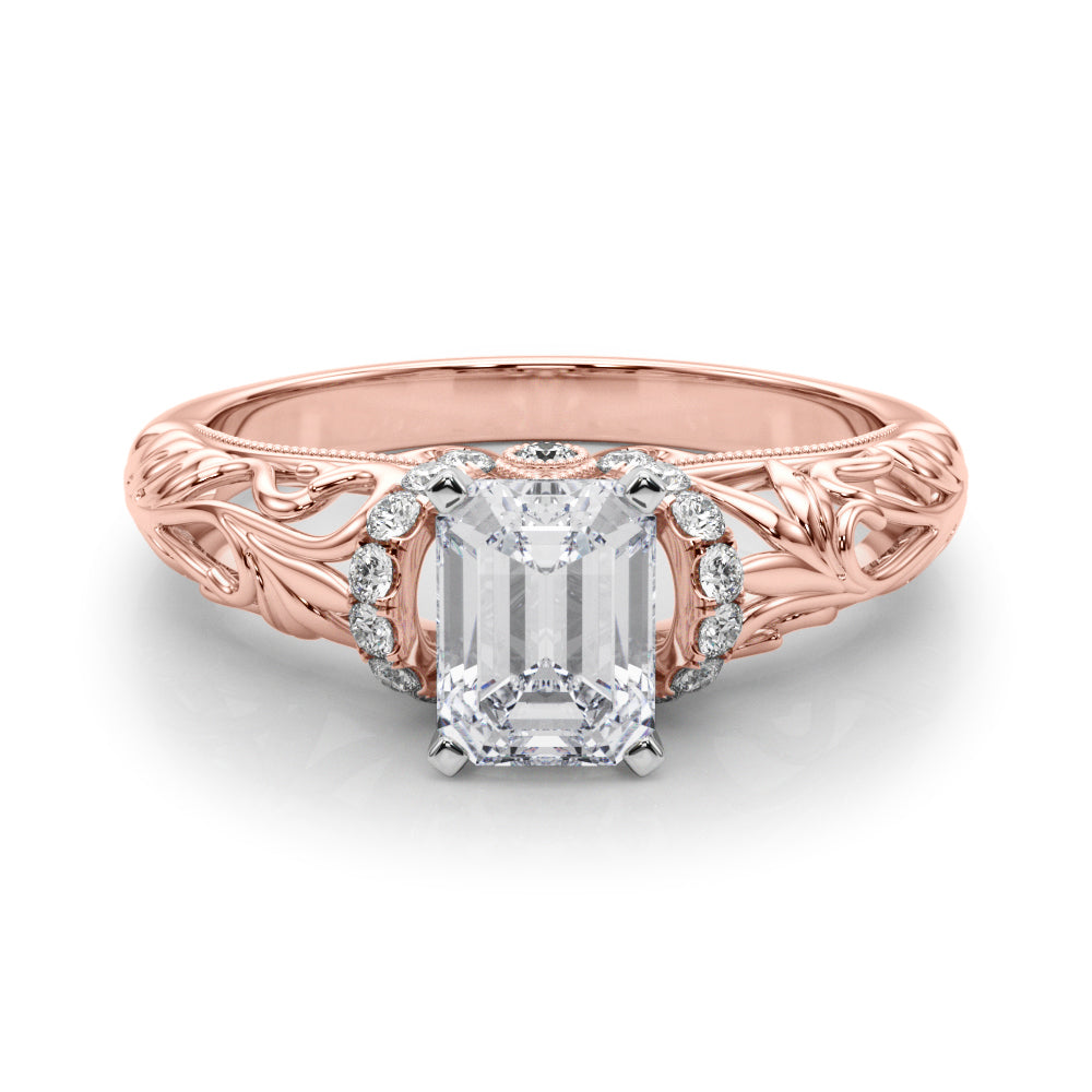 Celestial Remounts Any Shape Round Diamond Engagement Ring — 9K/18K Gold & Platinum