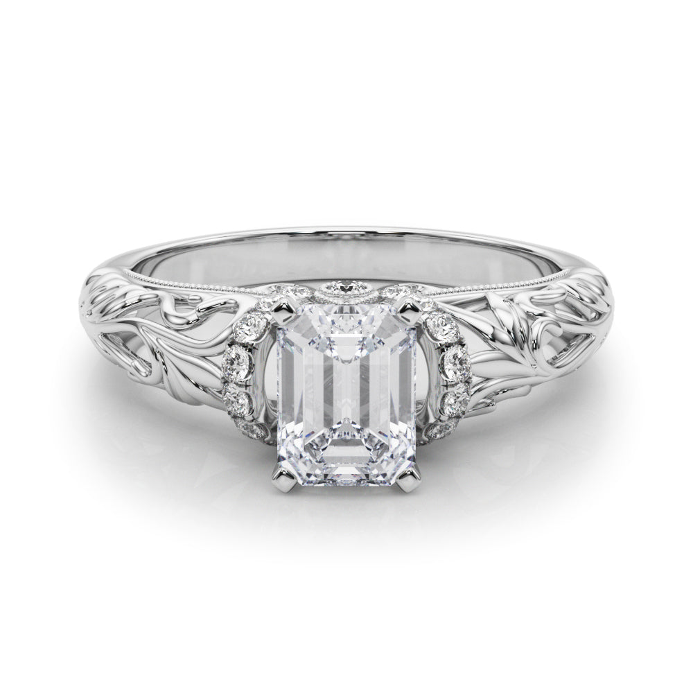 Celestial Remounts Any Shape Round Diamond Engagement Ring — 9K/18K Gold & Platinum