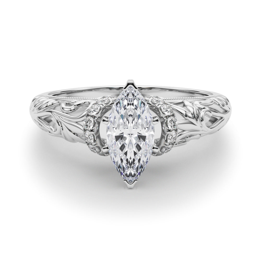 Celestial Remounts Any Shape Round Diamond Engagement Ring — 9K/18K Gold & Platinum