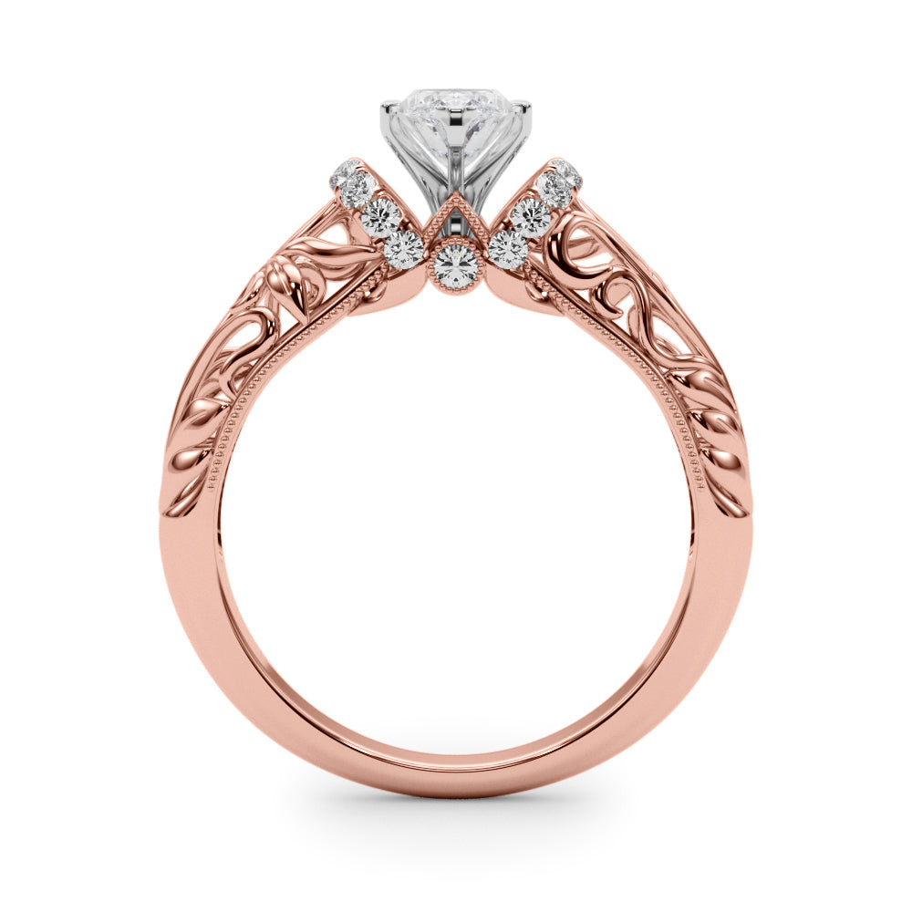 Celestial Remounts Any Shape Round Diamond Engagement Ring — 9K/18K Gold & Platinum