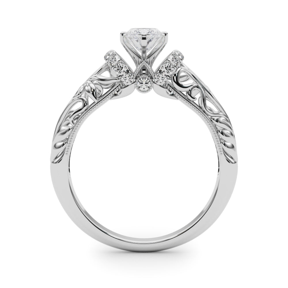 Celestial Remounts Any Shape Round Diamond Engagement Ring — 9K/18K Gold & Platinum