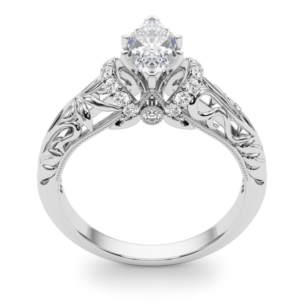 Celestial Remounts Any Shape Round Diamond Engagement Ring — 9K/18K Gold & Platinum