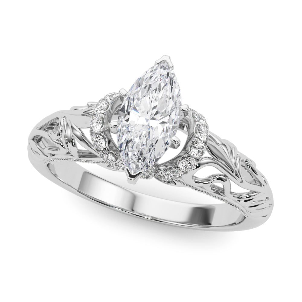 Celestial Remounts Any Shape Round Diamond Engagement Ring — 9K/18K Gold & Platinum