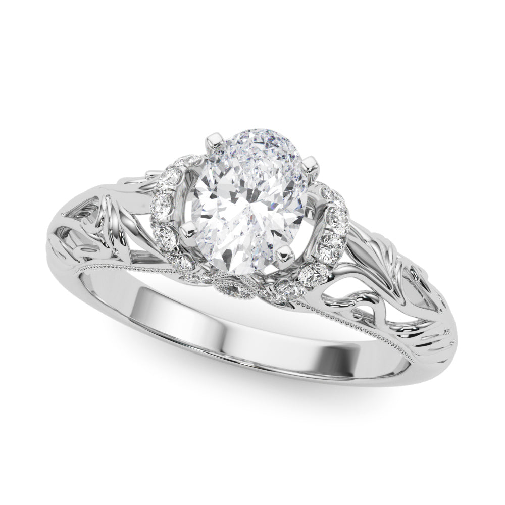 Celestial Remounts Any Shape Round Diamond Engagement Ring — 9K/18K Gold & Platinum