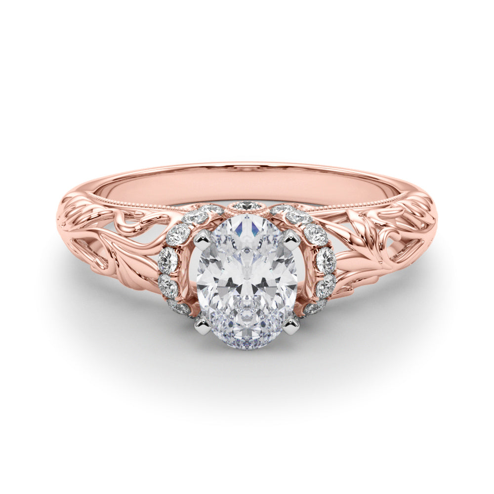 Celestial Remounts Any Shape Round Diamond Engagement Ring — 9K/18K Gold & Platinum