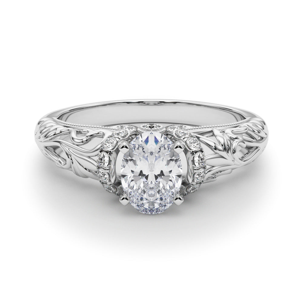 Celestial Remounts Any Shape Round Diamond Engagement Ring — 9K/18K Gold & Platinum