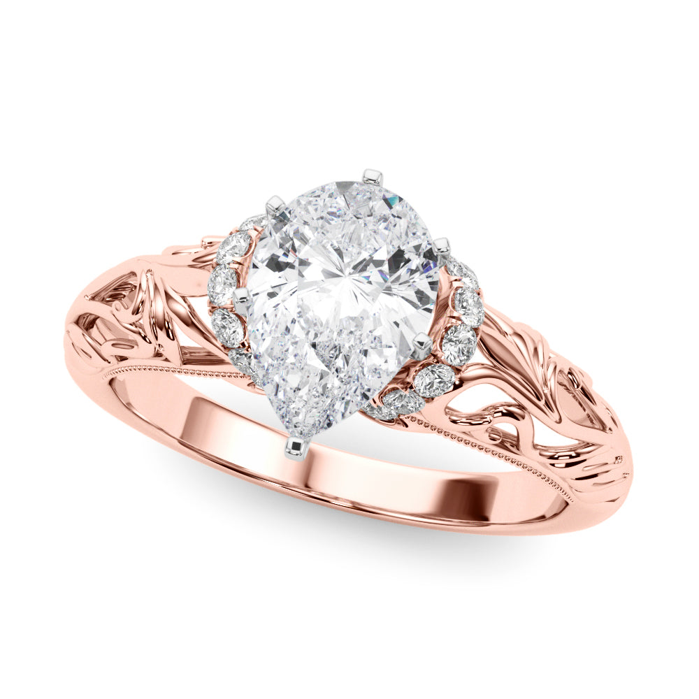 Celestial Remounts Any Shape Round Diamond Engagement Ring — 9K/18K Gold & Platinum
