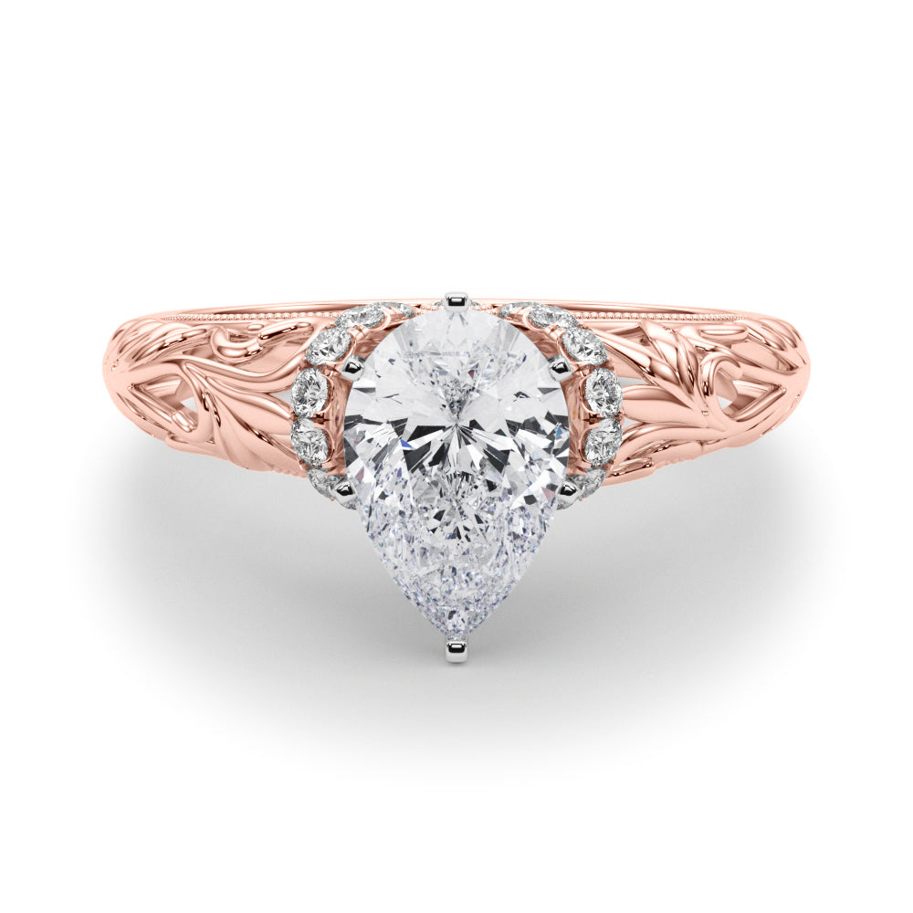 Celestial Remounts Any Shape Round Diamond Engagement Ring — 9K/18K Gold & Platinum