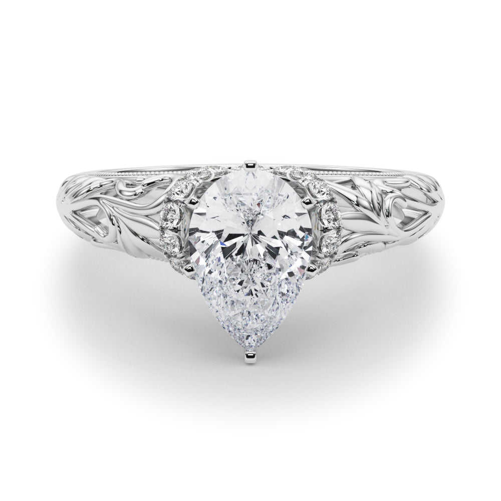 Celestial Remounts Any Shape Round Diamond Engagement Ring — 9K/18K Gold & Platinum