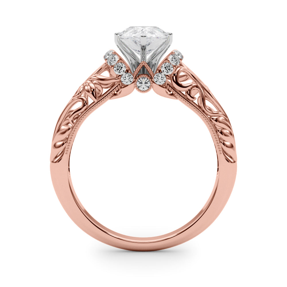 Celestial Remounts Any Shape Round Diamond Engagement Ring — 9K/18K Gold & Platinum