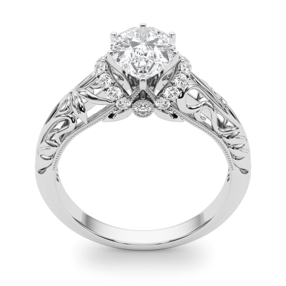 Celestial Remounts Any Shape Round Diamond Engagement Ring — 9K/18K Gold & Platinum