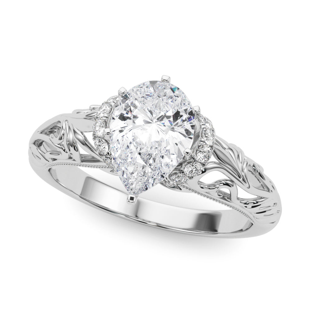 Celestial Remounts Any Shape Round Diamond Engagement Ring — 9K/18K Gold & Platinum