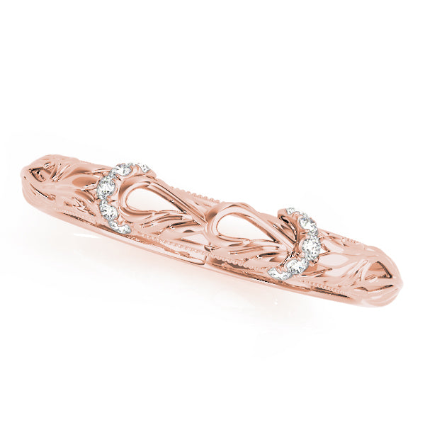 Vintage Inspired Half Eternity Ring in Gold & Platinum
