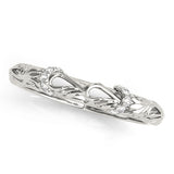 Vintage Inspired Half Eternity Ring in Gold & Platinum